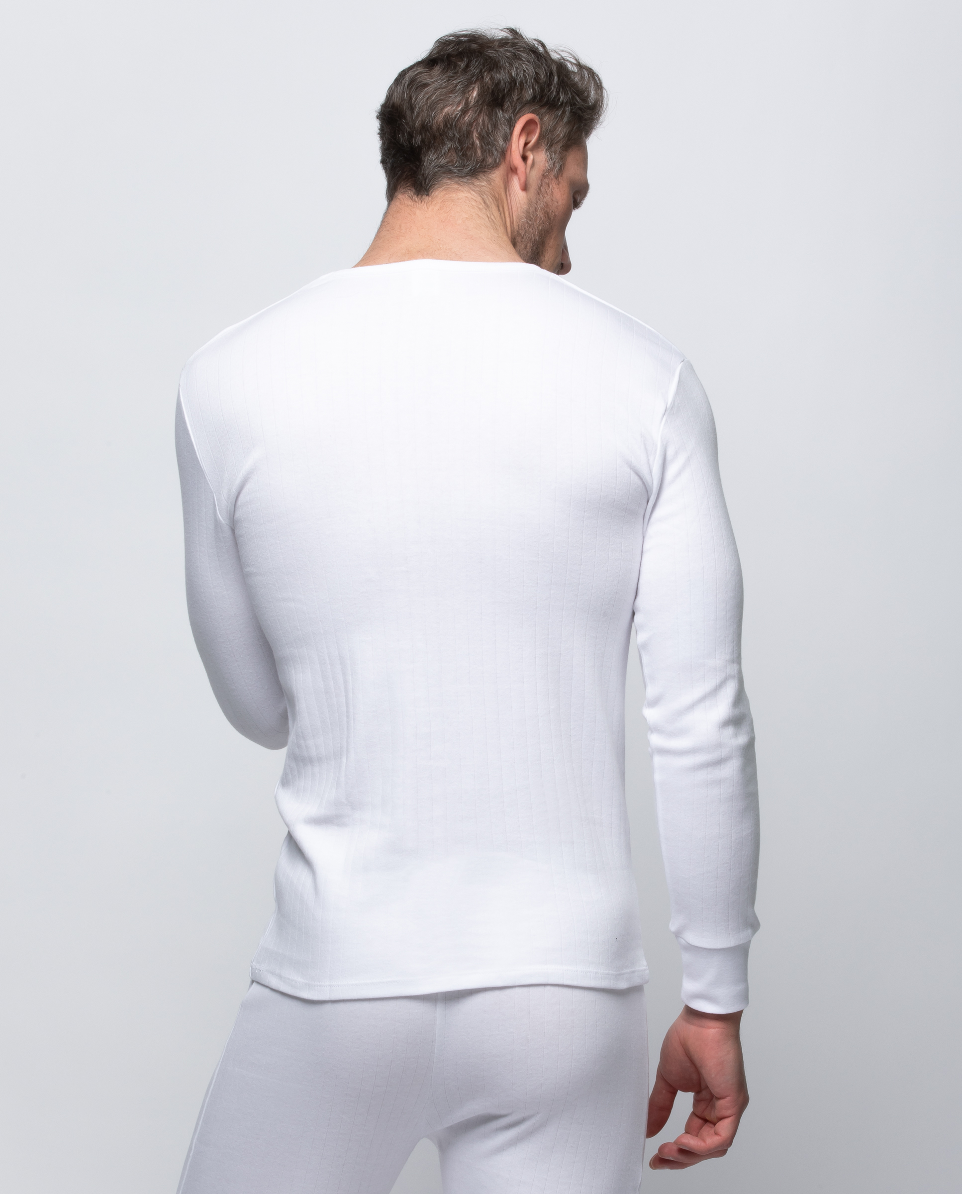 Ropa interior térmica de invierno para hombre, Tops informales de Color  sólido, camiseta gruesa de manga larga - AliExpress